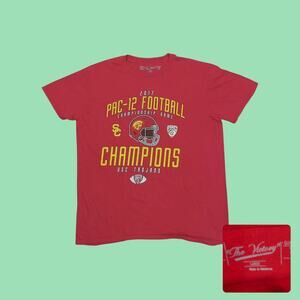 The Victory | 2017 USC Trojans Pac-12 Football Champions Graphic T-Shirt Large